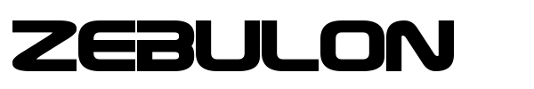 Zebulon font preview